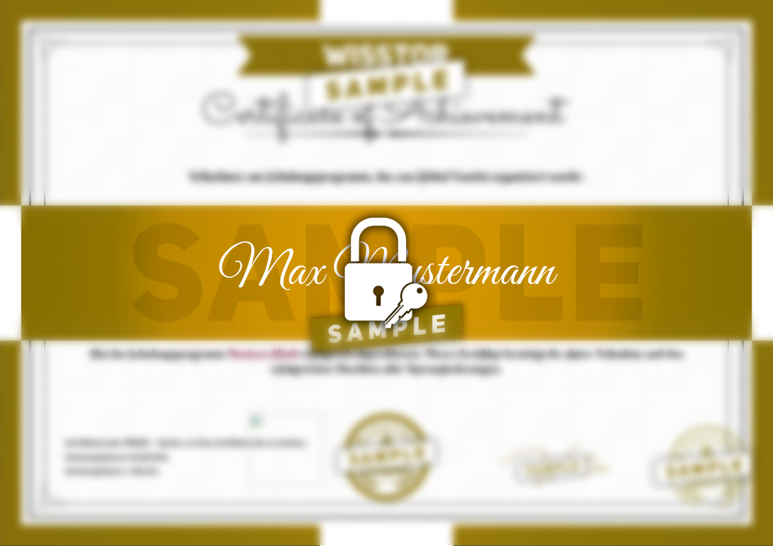 Beispiel Business-Hindi-Zertifikat