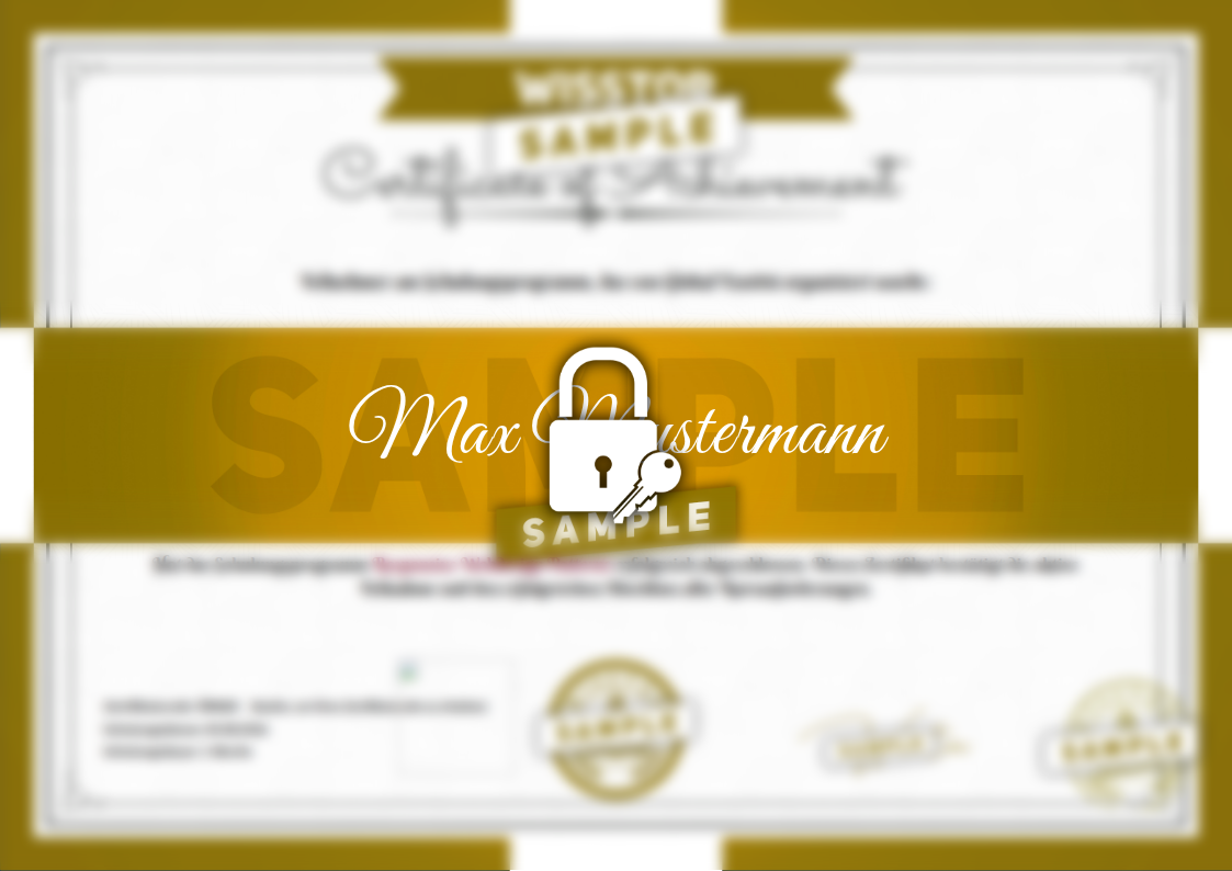 Beispiel Responsive Webdesign Patterns-Zertifikat