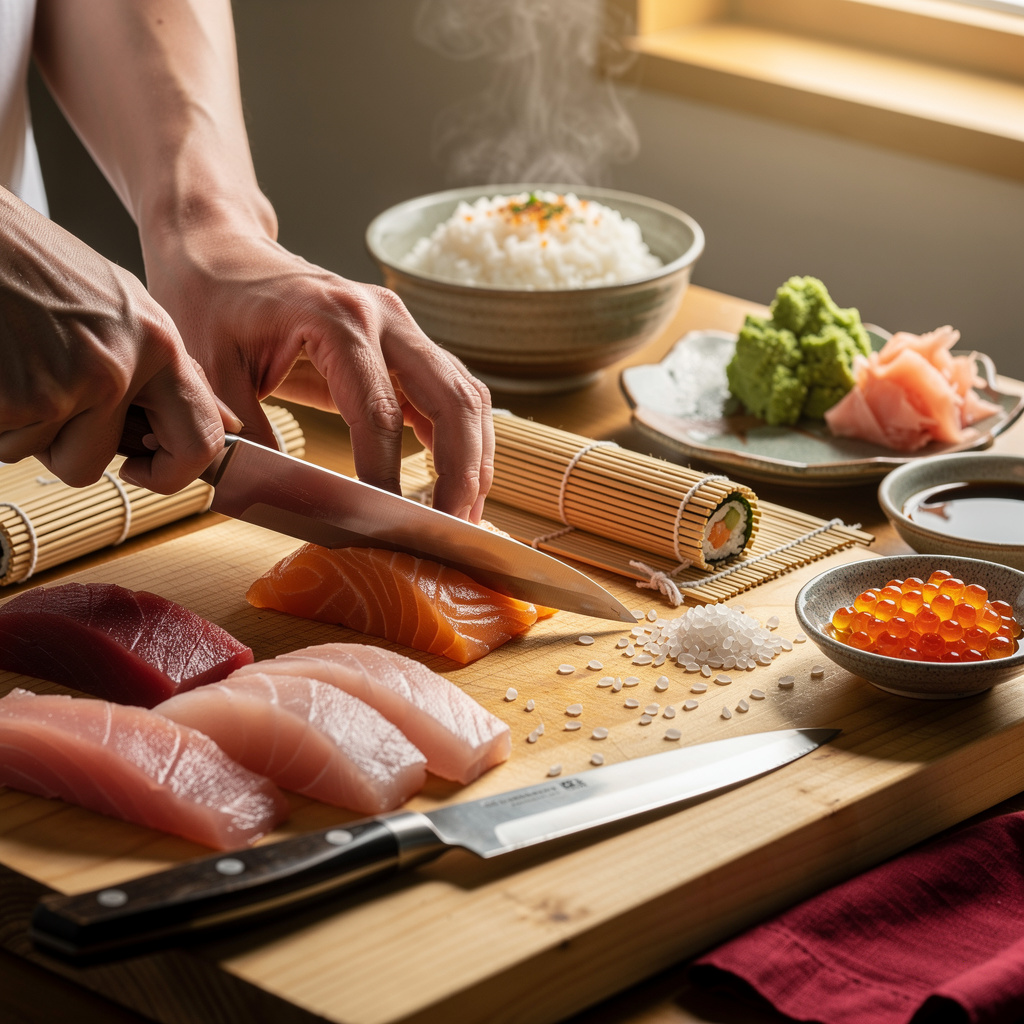 Sushi und japanische Kochtechniken