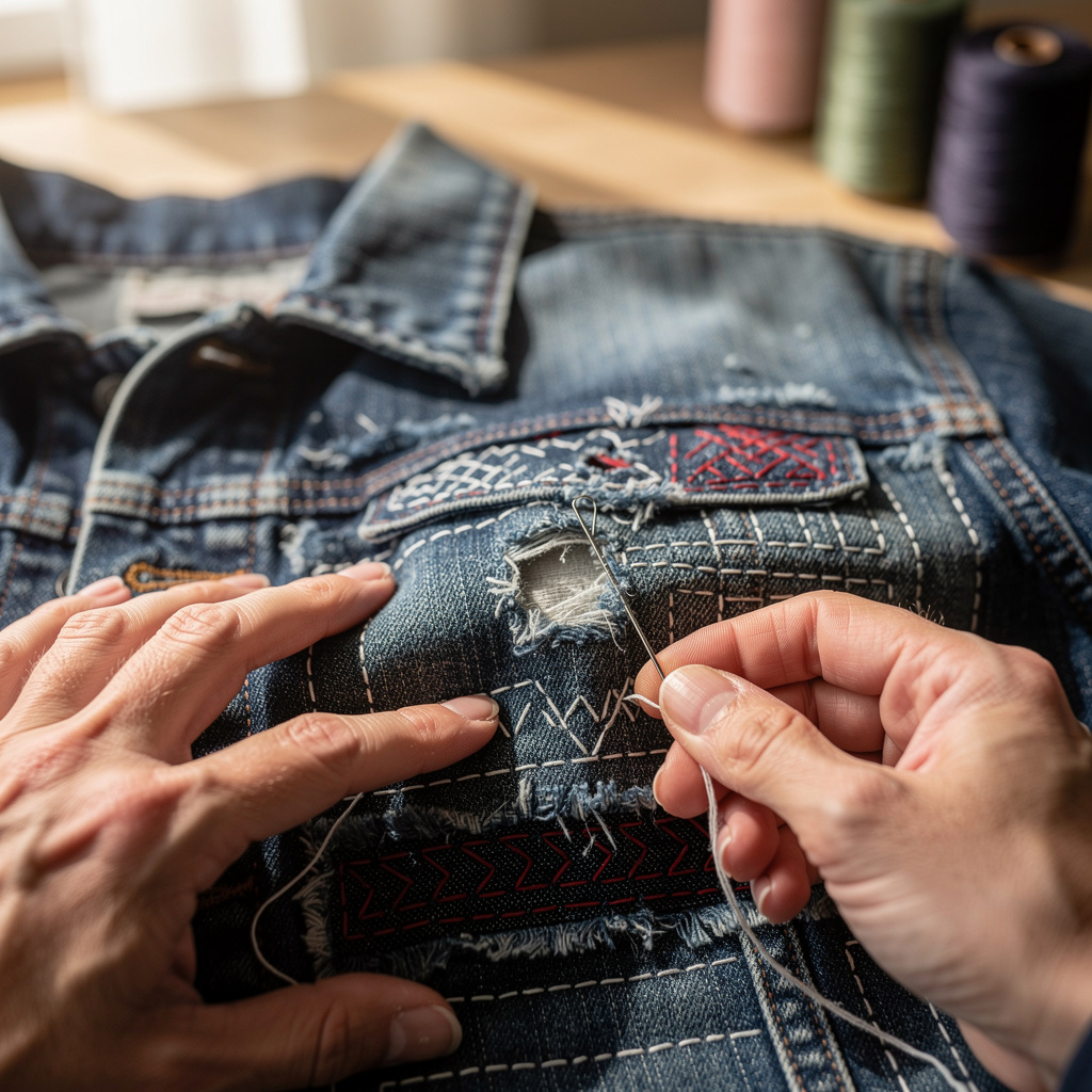 Visible Mending und Sashiko