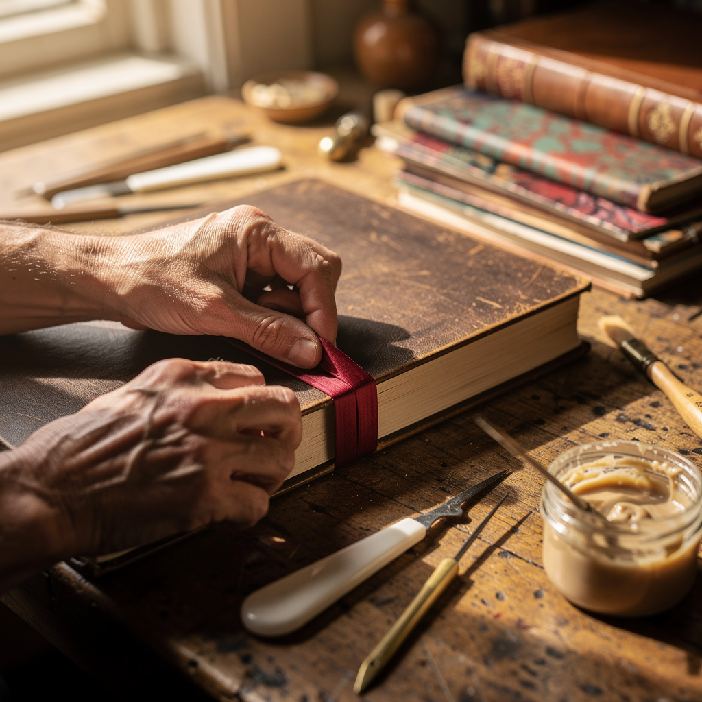Buchbinden von Hand