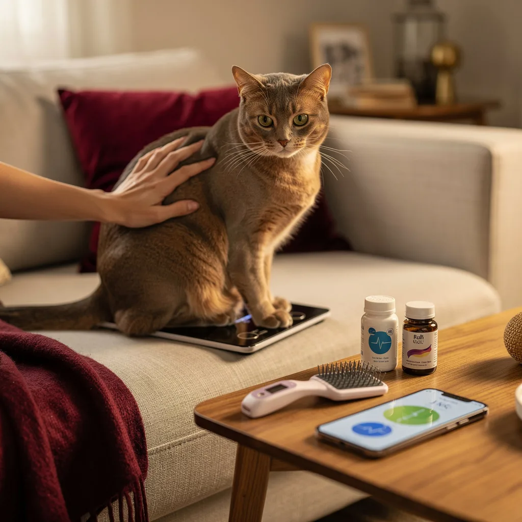 Tägliche Katzen-Gesundheitskontrolle